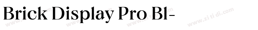 Brick Display Pro Bl字体转换 Brick Display Pro Bl字体转换